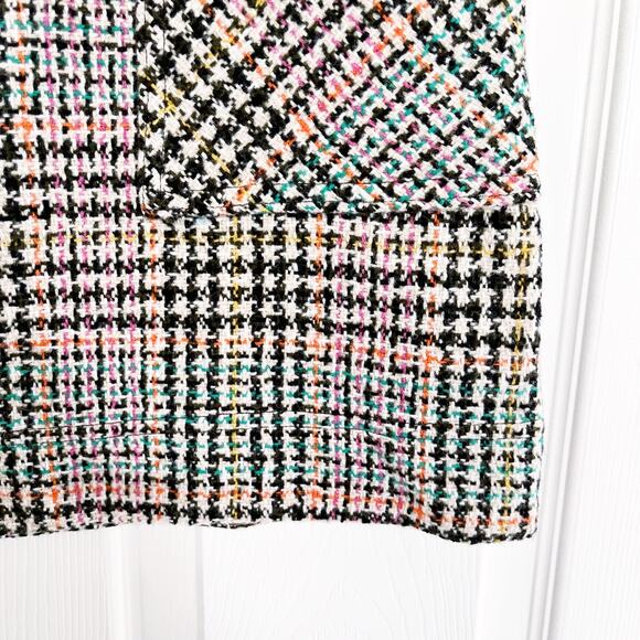 Maeve by Anthropologie Bijou Plaid Tweed Knit Mini Skirt - Picture 4 of 8